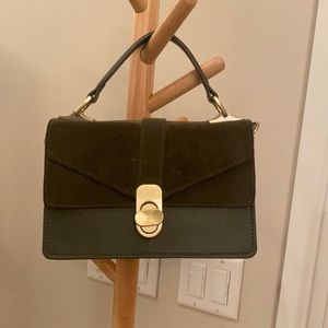 Zara green handbag